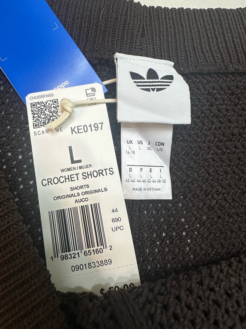 adidas Black Mesh Athletic Shorts with White Trim - Picture 7 of 8